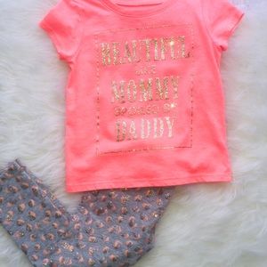2T Children’s Place shirt & Little lass legging